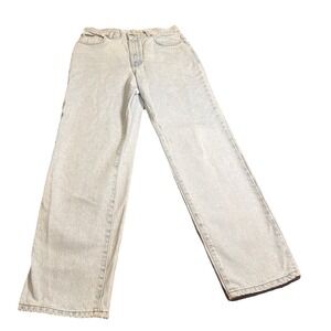 Vintage Calvin Klein Easy Fit Jeans Women's 12 Enzyme Wash 90s Light Denim